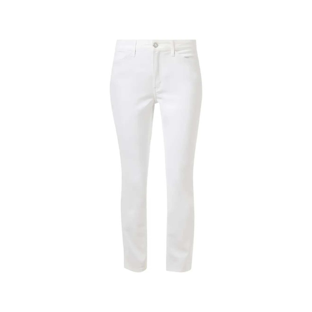 MAC Jeans Day 1.11 Skinny Edgy White Denim Frayed Hem Pants Size 34/0L